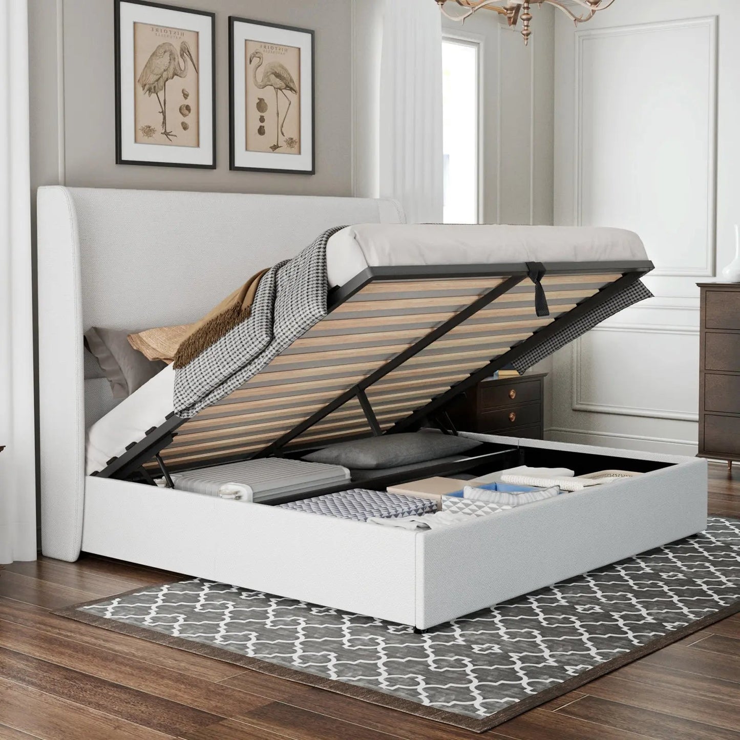 Slate Lift Storage Bed