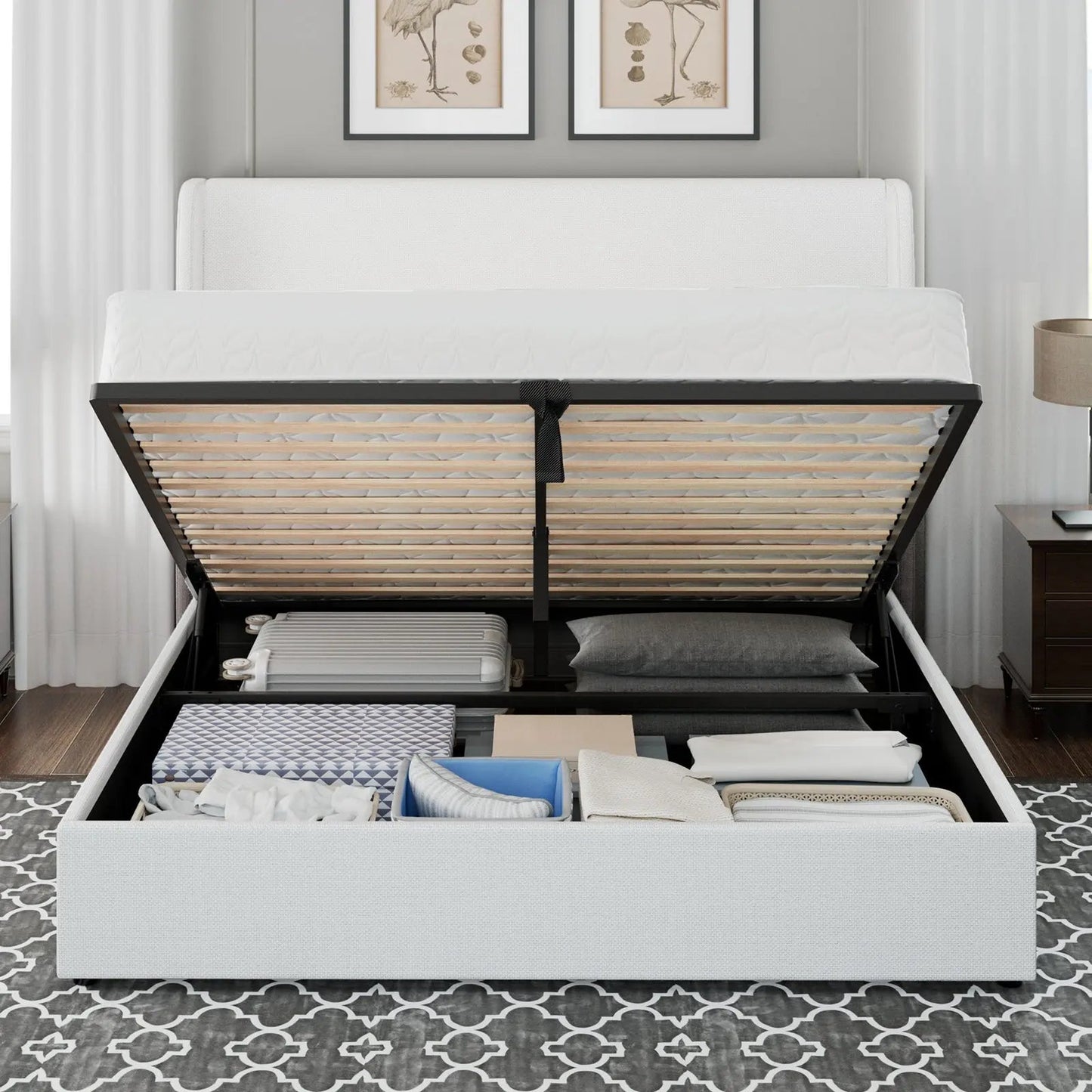 Slate Lift Storage Bed