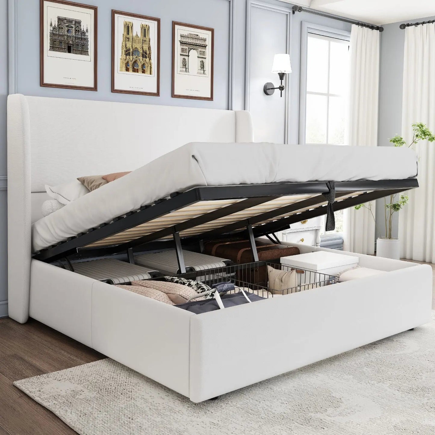 Slate Lift Storage Bed