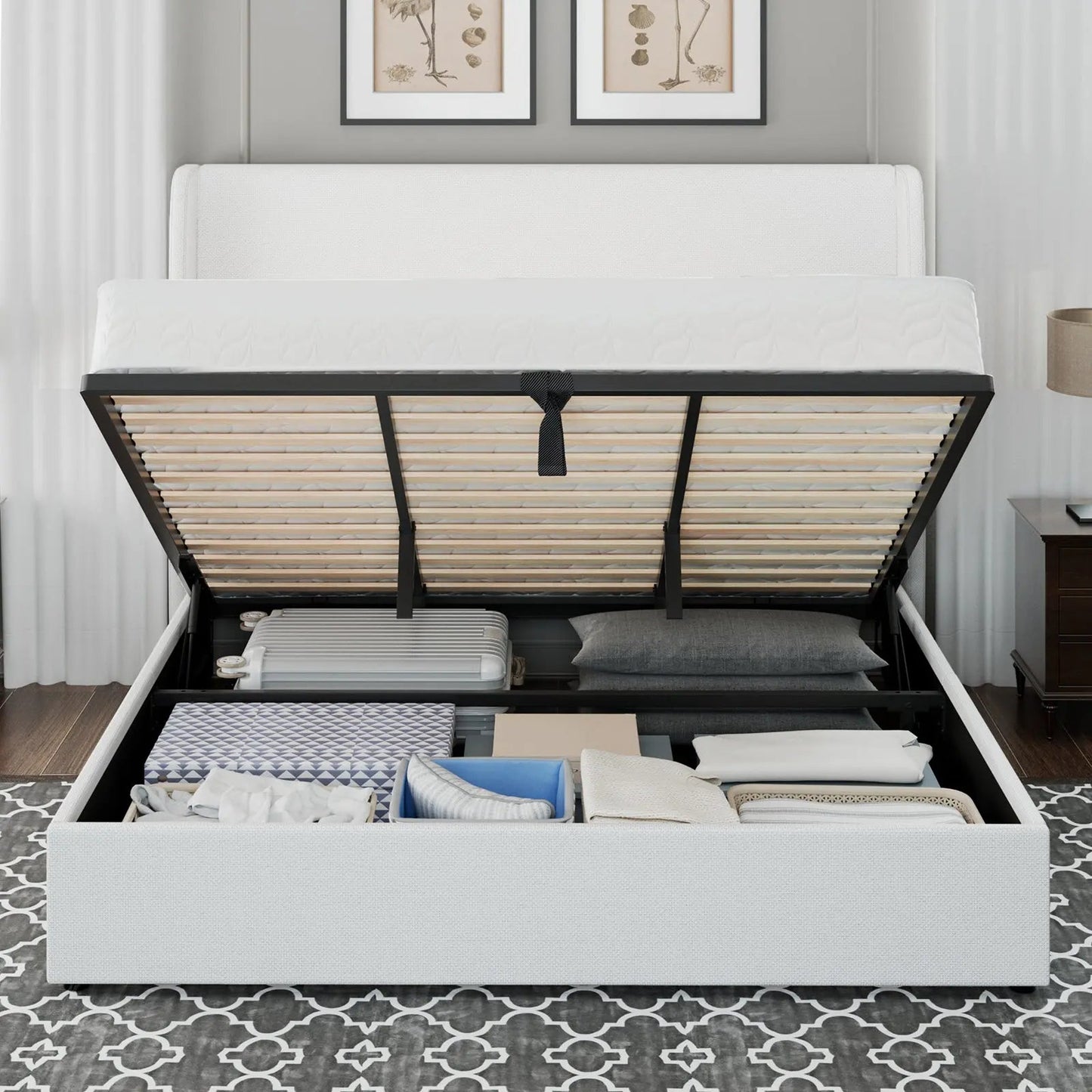 Slate Lift Storage Bed