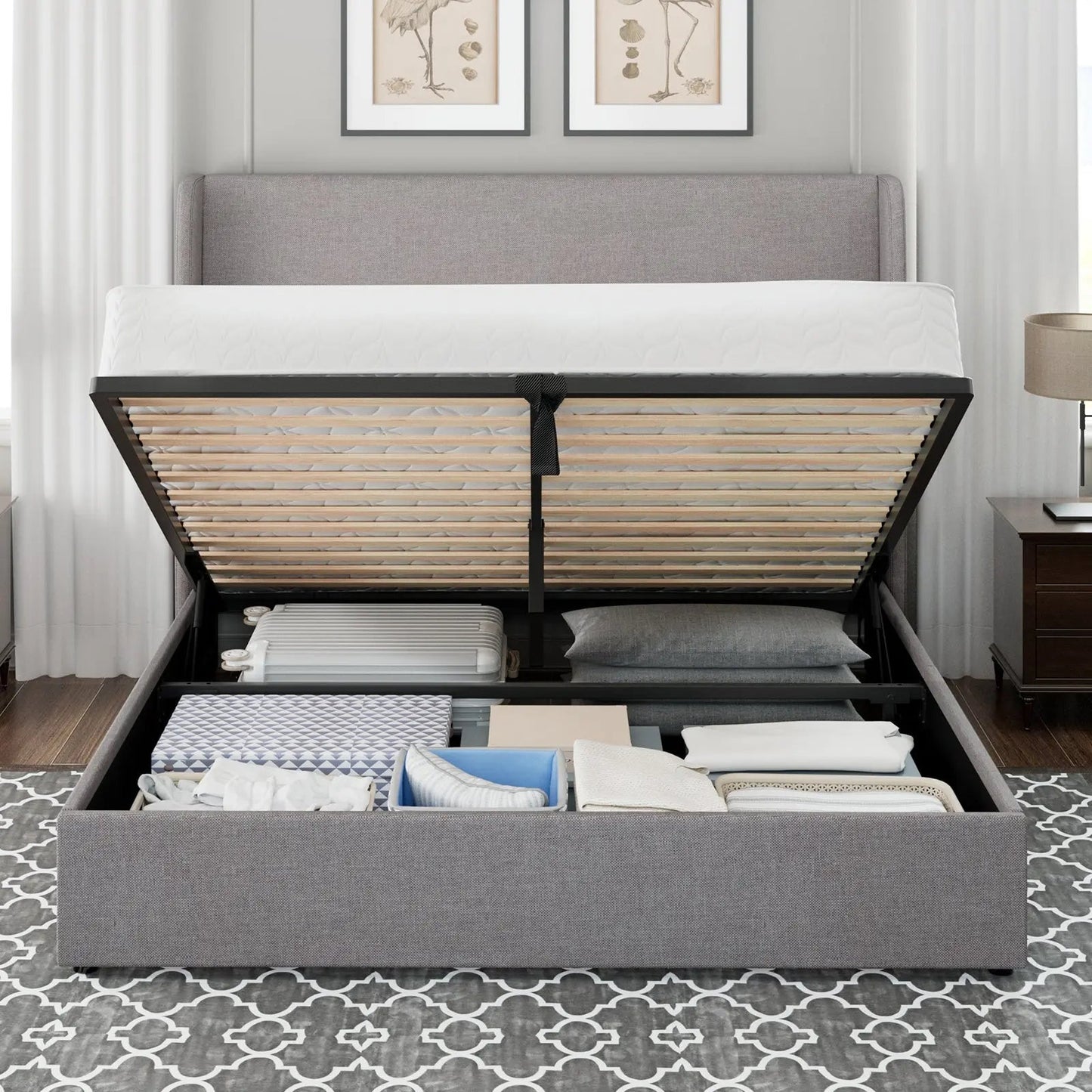 Slate Lift Storage Bed