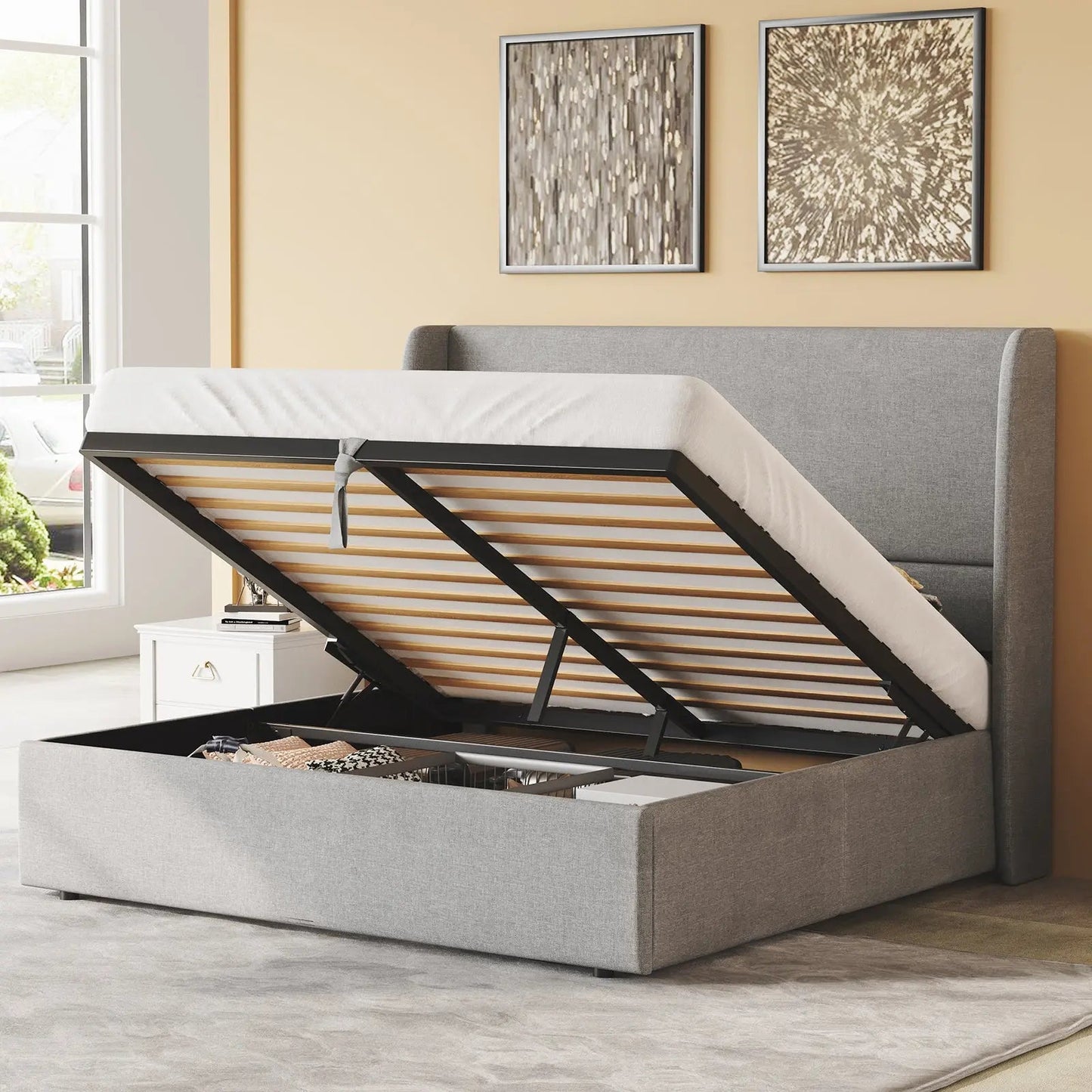 Slate Lift Storage Bed