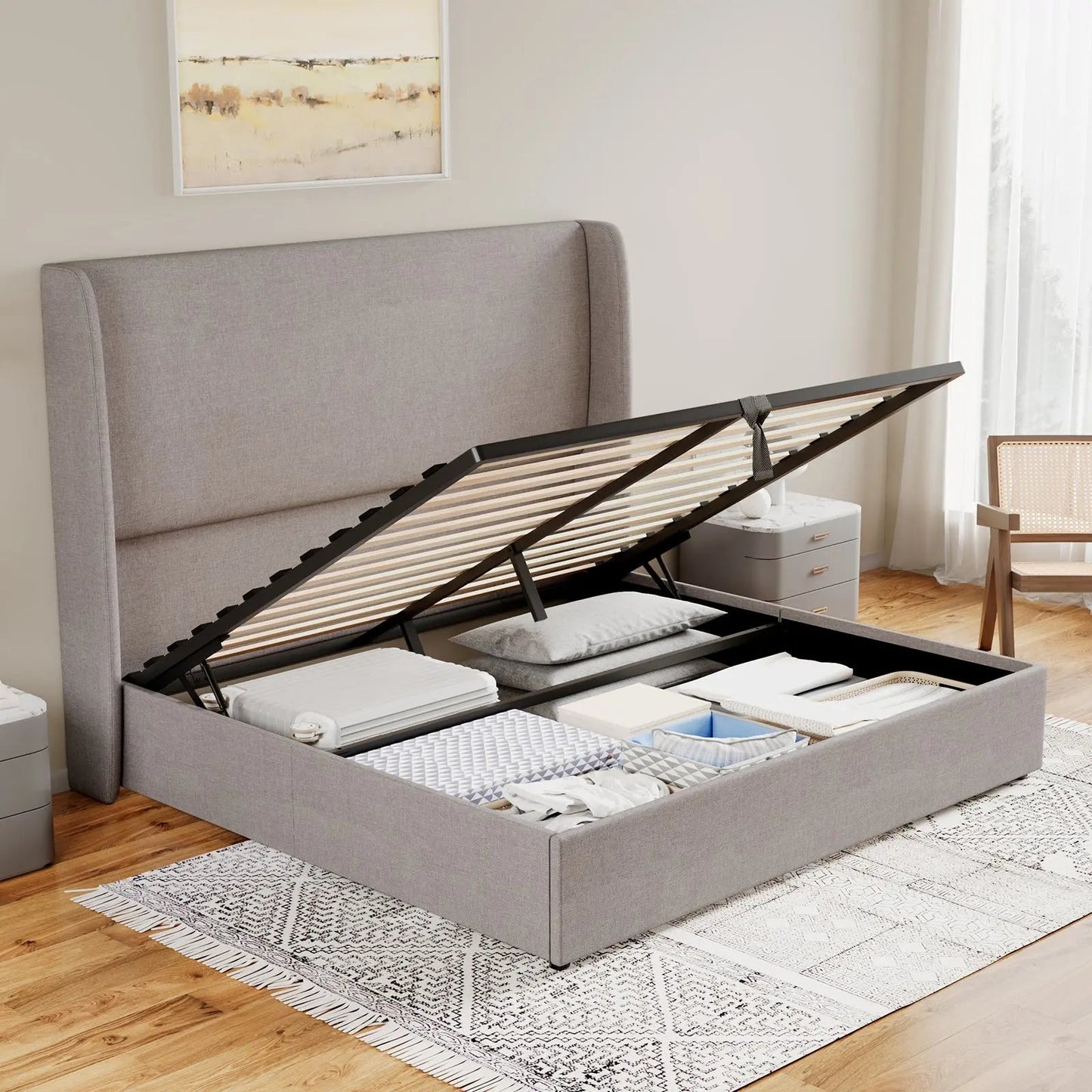 Slate Lift Storage Bed
