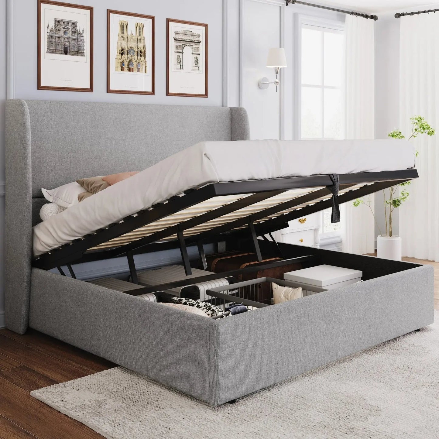 Slate Lift Storage Bed