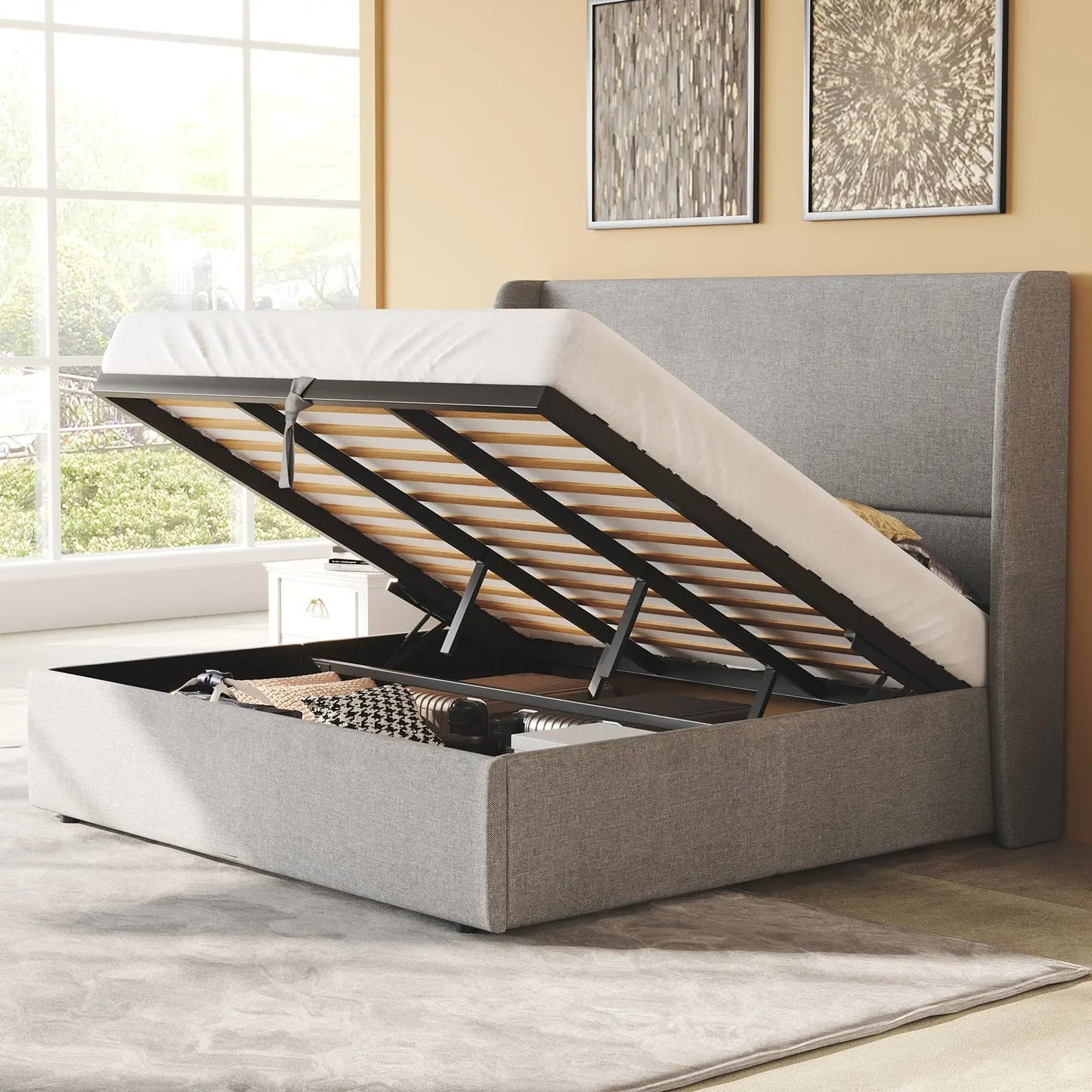 Slate Lift Storage Bed