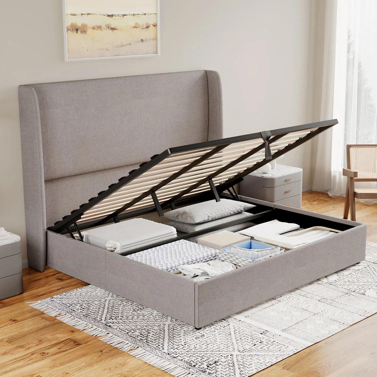 Slate Lift Storage Bed
