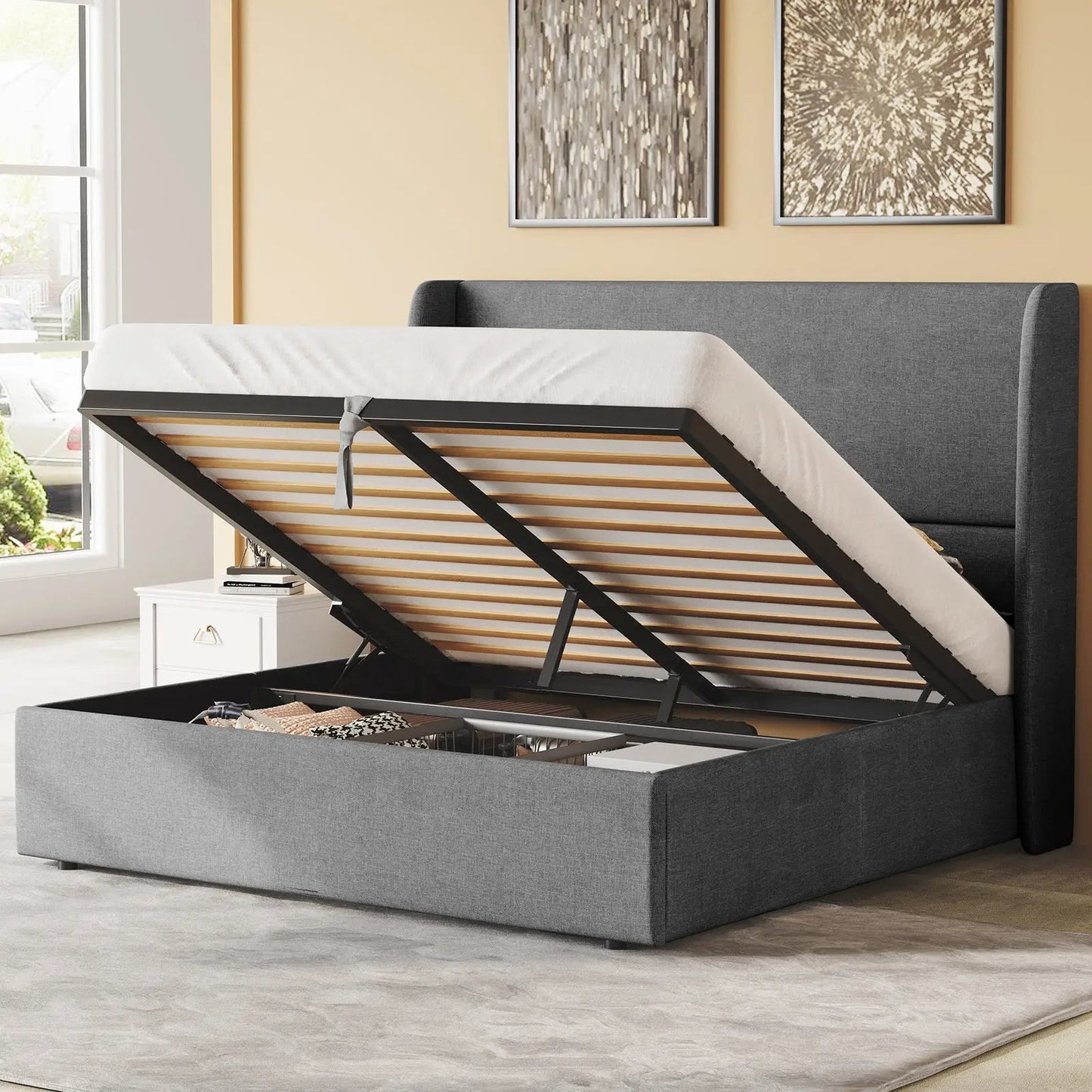 Slate Lift Storage Bed