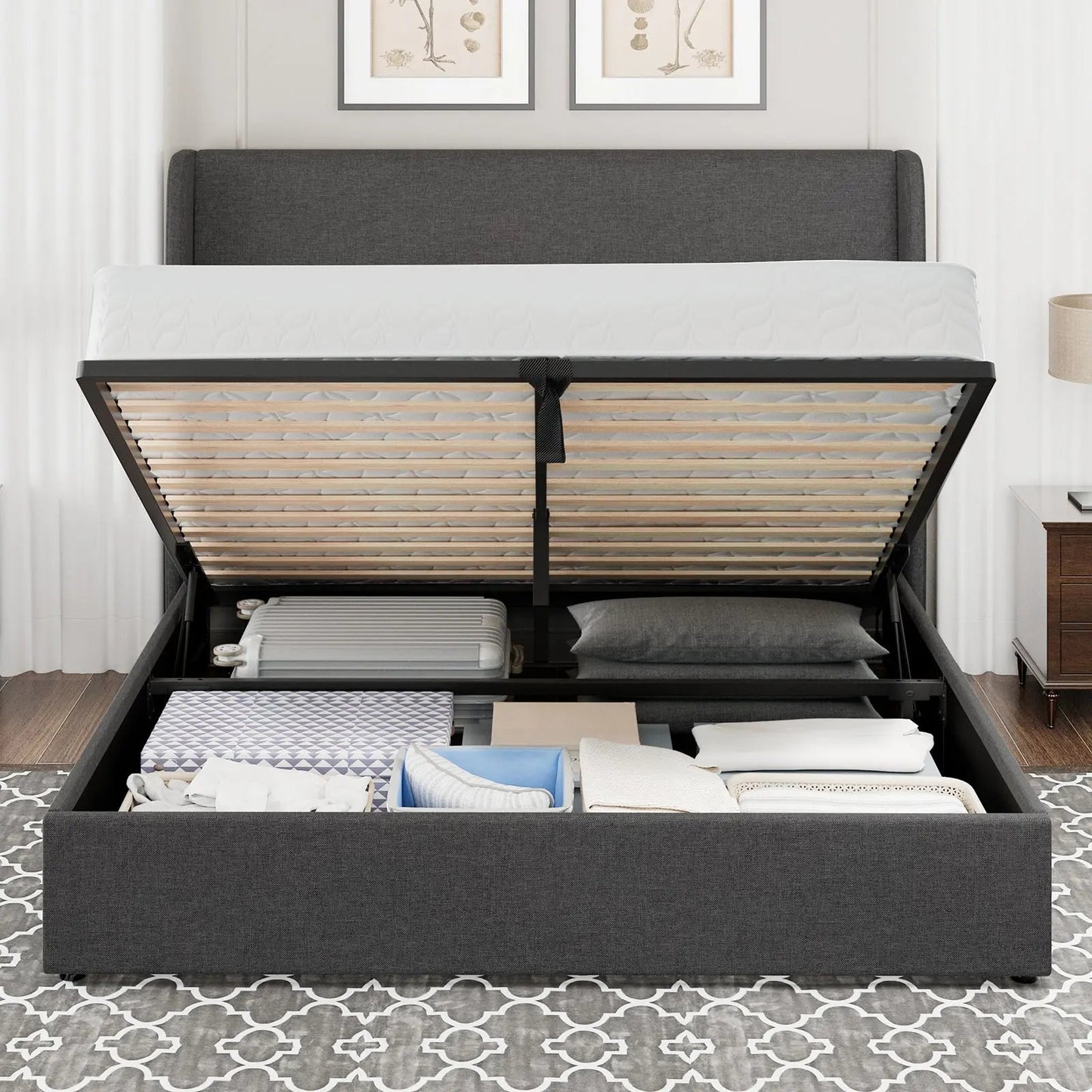 Slate Lift Storage Bed