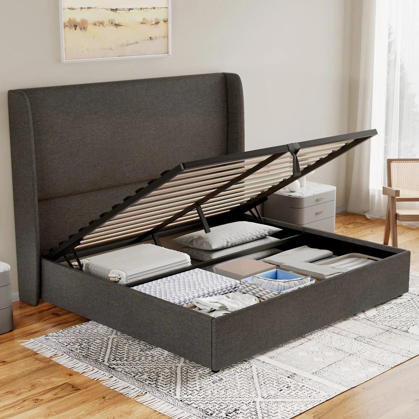 Slate Lift Storage Bed