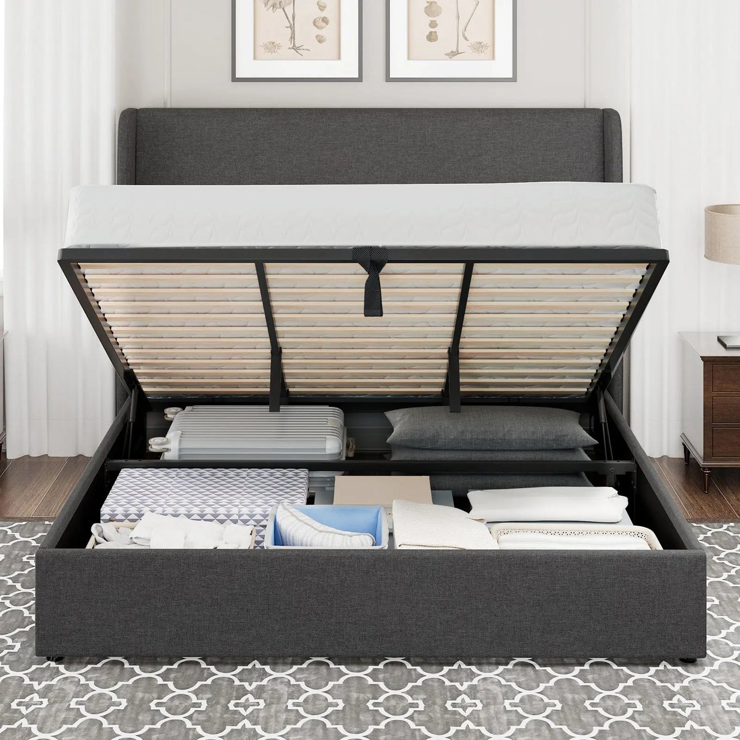 Slate Lift Storage Bed