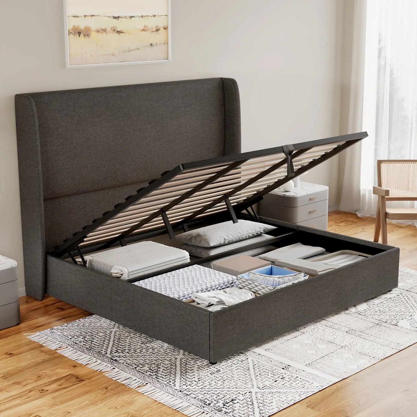Slate Lift Storage Bed