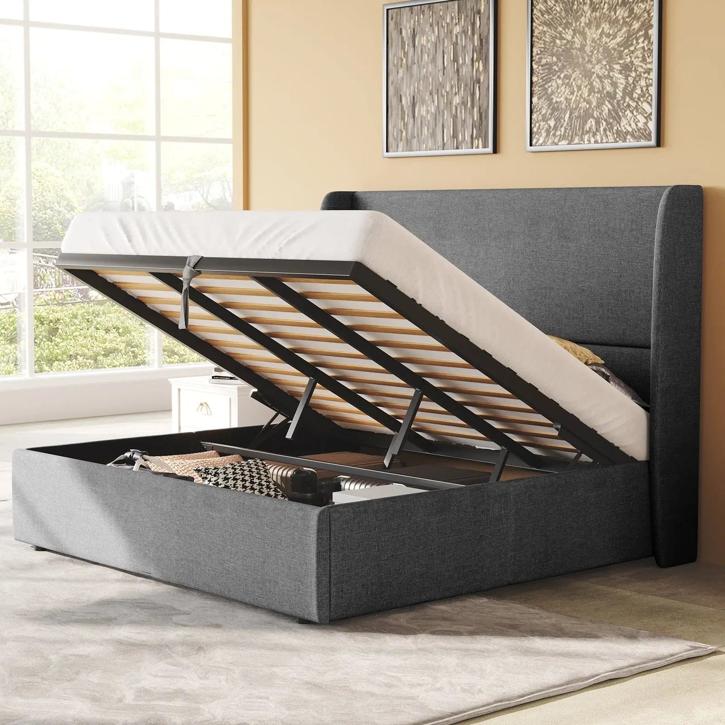 Slate Lift Storage Bed