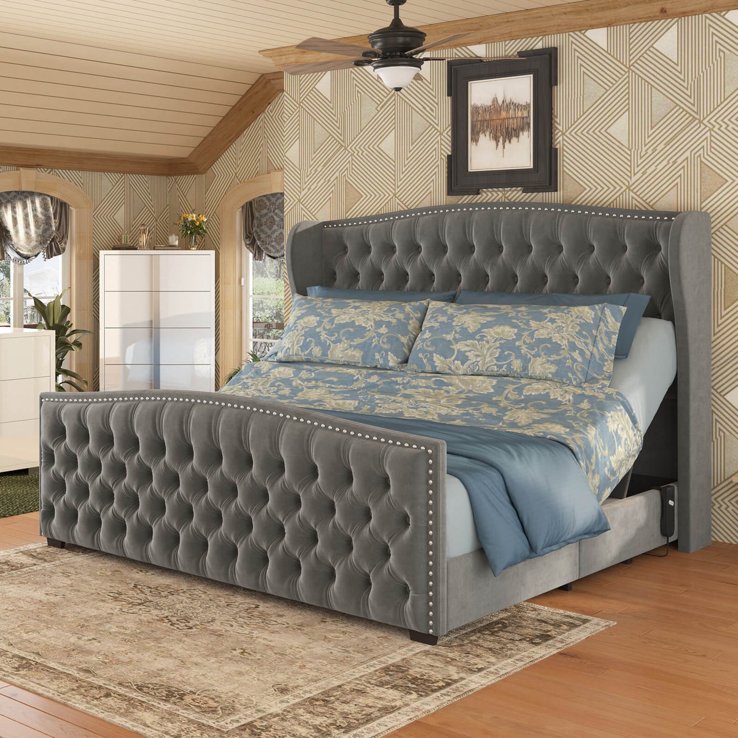 Astoria 51”H Adjustable Bed Frame