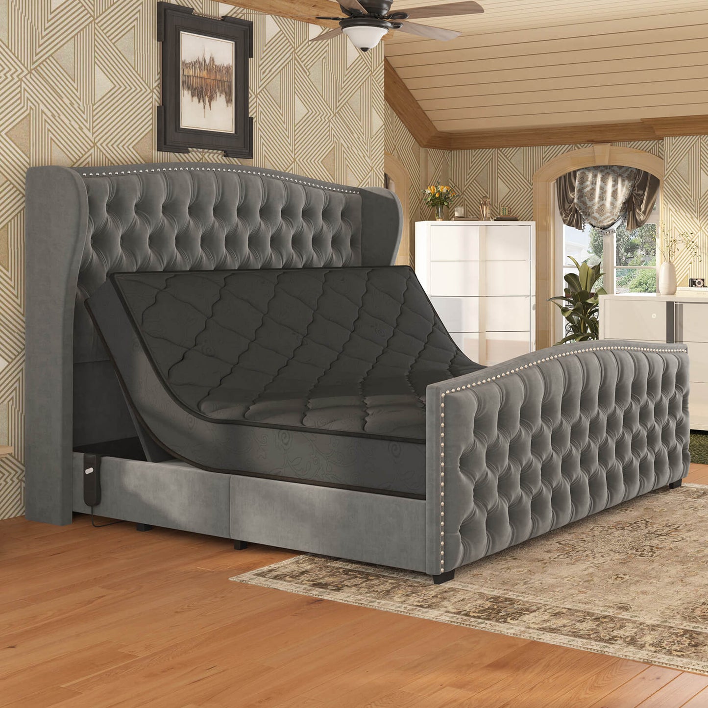 Astoria 51”H Adjustable Bed Frame