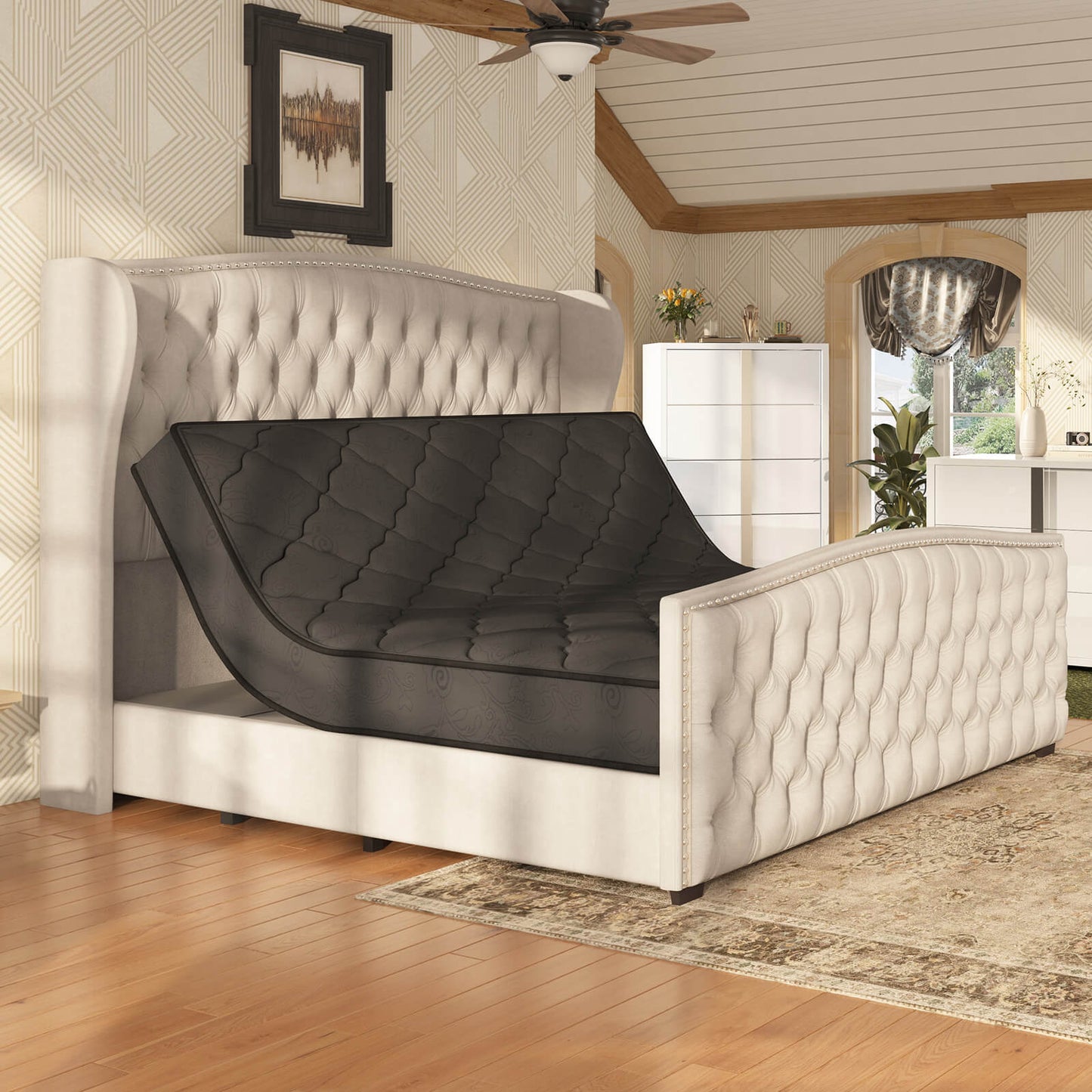 Astoria 51”H Adjustable Bed Frame