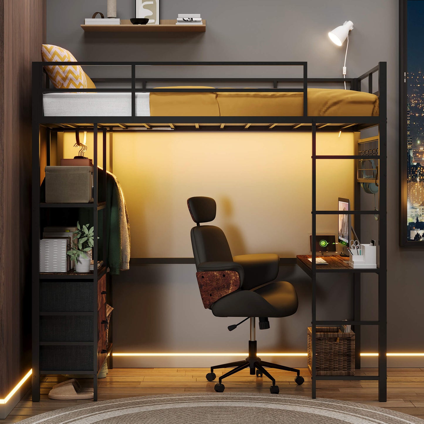 Lofton Twin Loft Bed