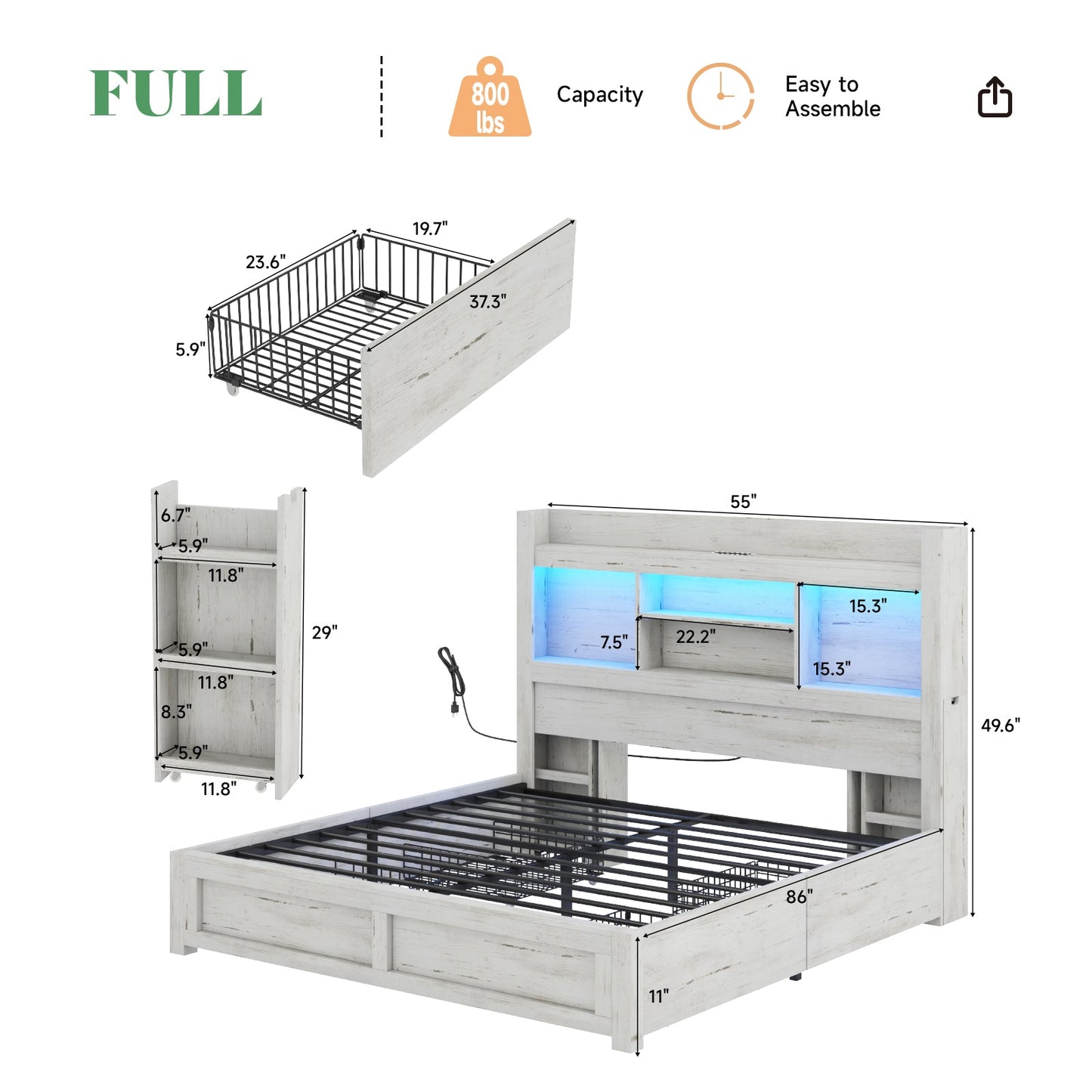 Cael Storage Bed Frame