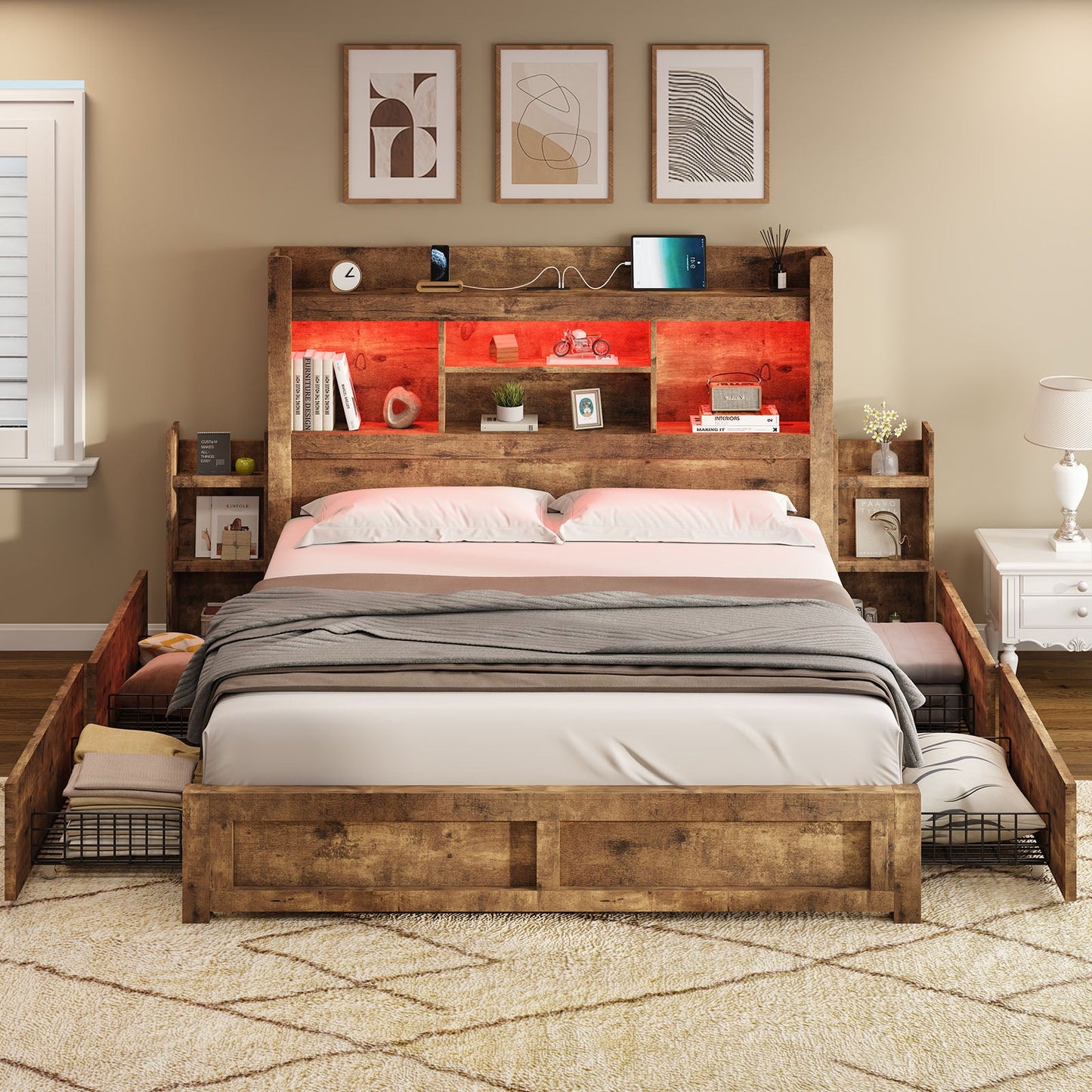 Cael Storage Bed Frame