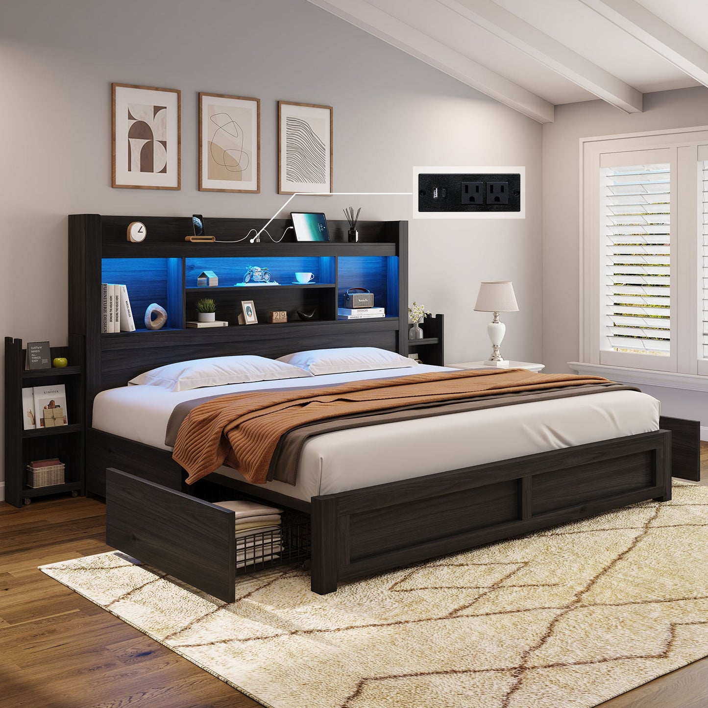 Cael Storage Bed Frame