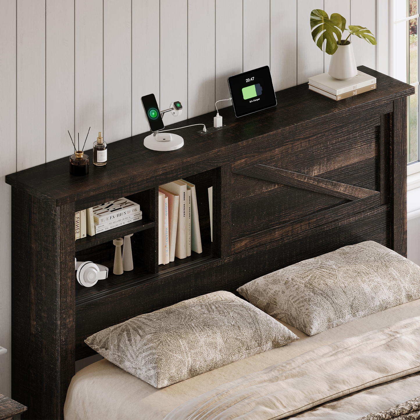 Huxley 47.2"H Storage Bed Frame