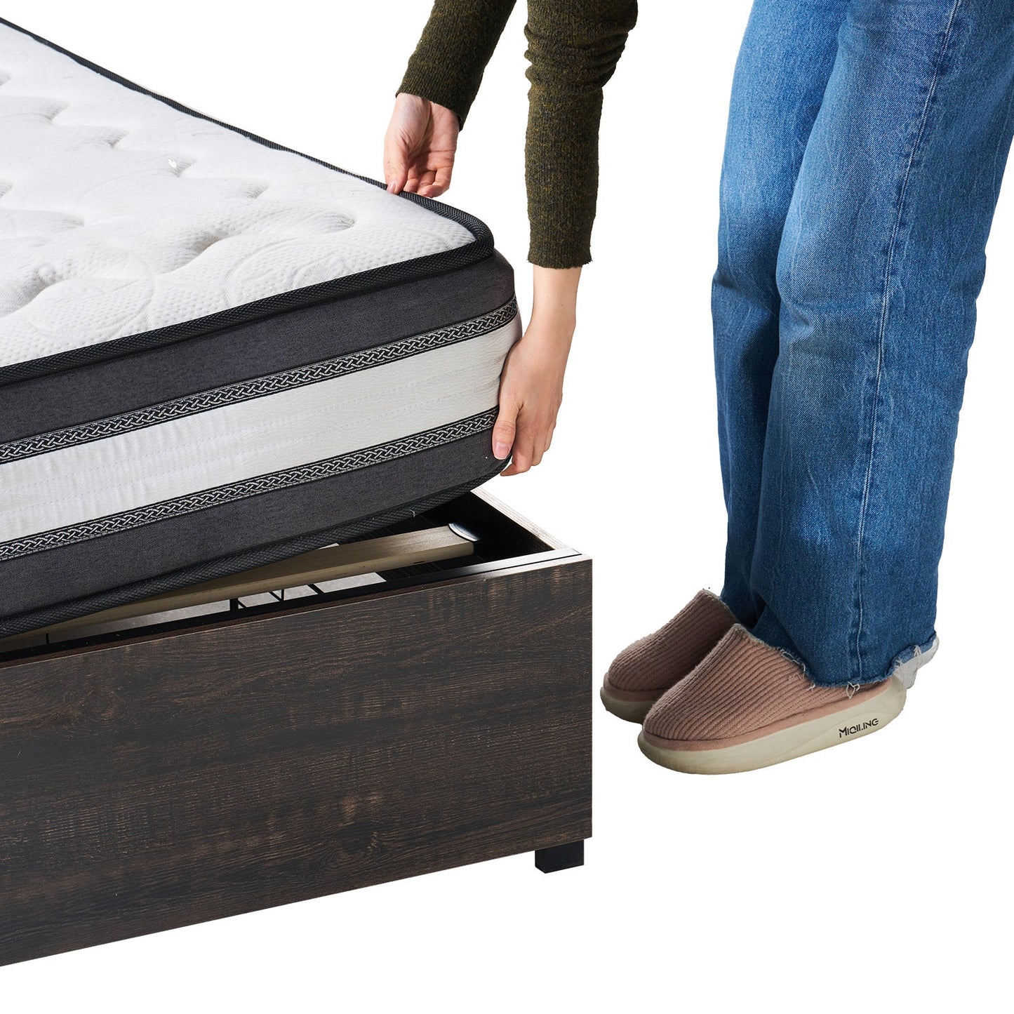 Huxley 47.2"H Storage Bed Frame