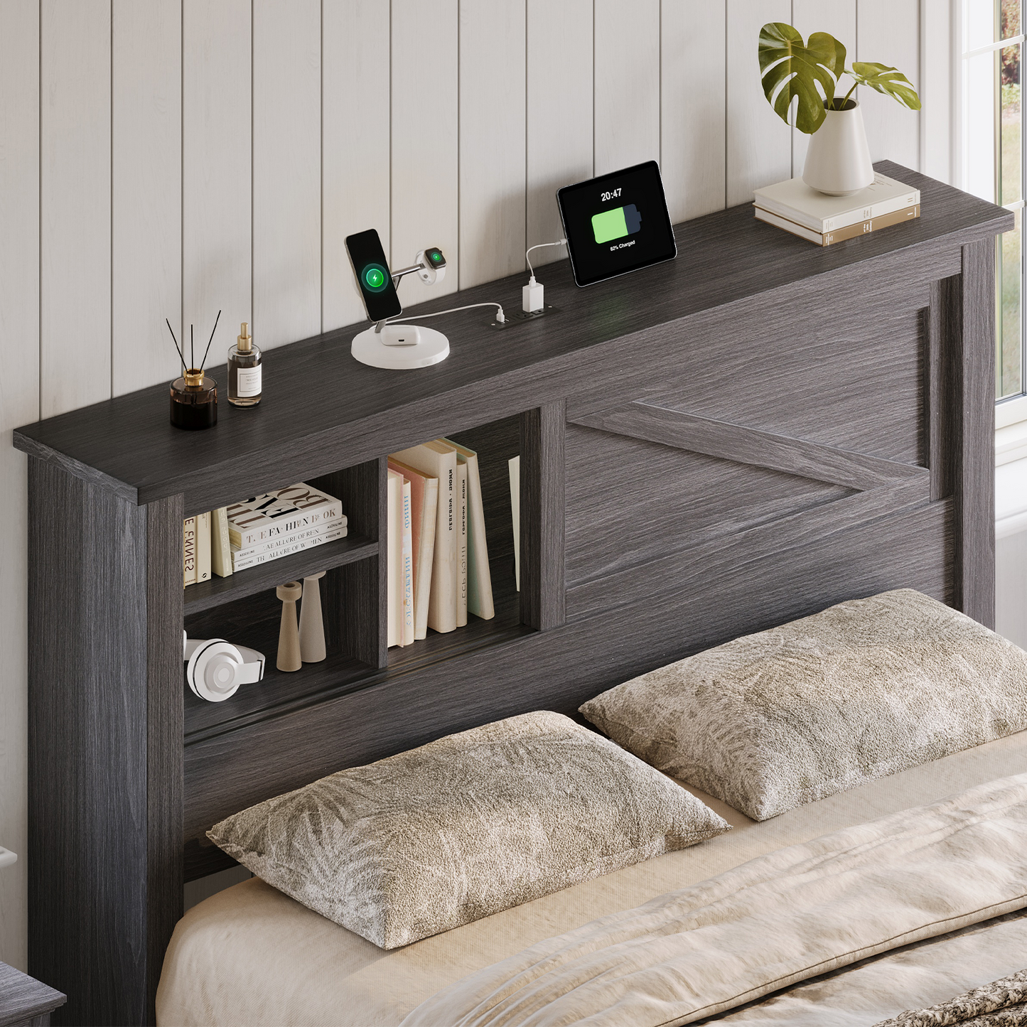 Huxley 47.2"H Storage Bed Frame