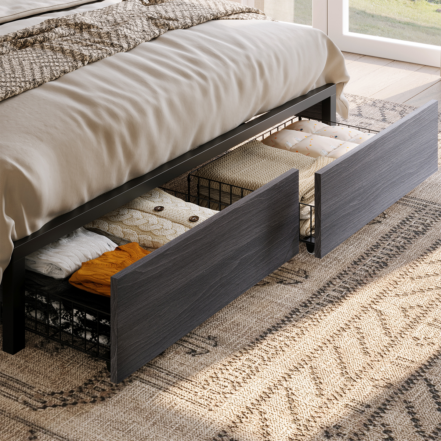 Huxley 47.2"H Storage Bed Frame