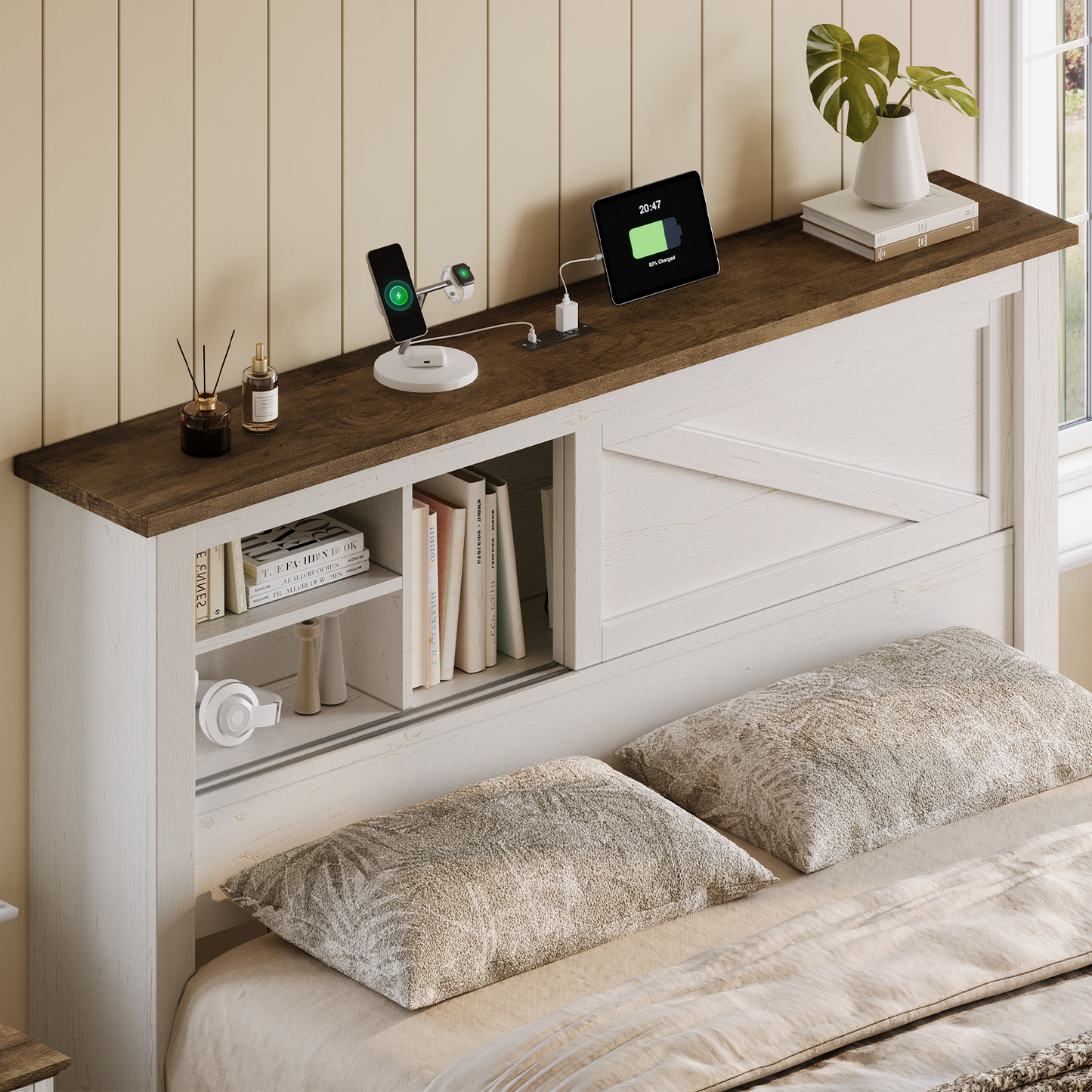 Huxley 47.2"H Storage Bed Frame