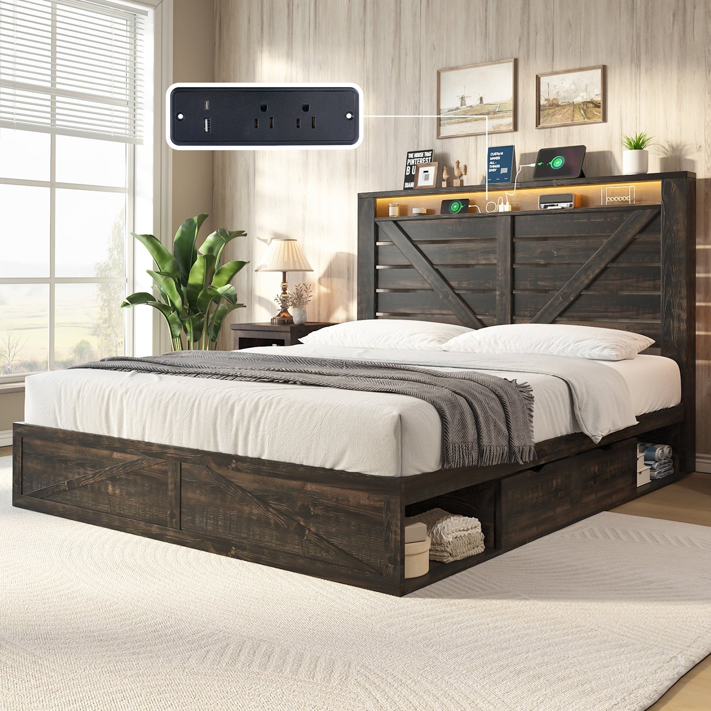 Ruston Storage Bed Frame
