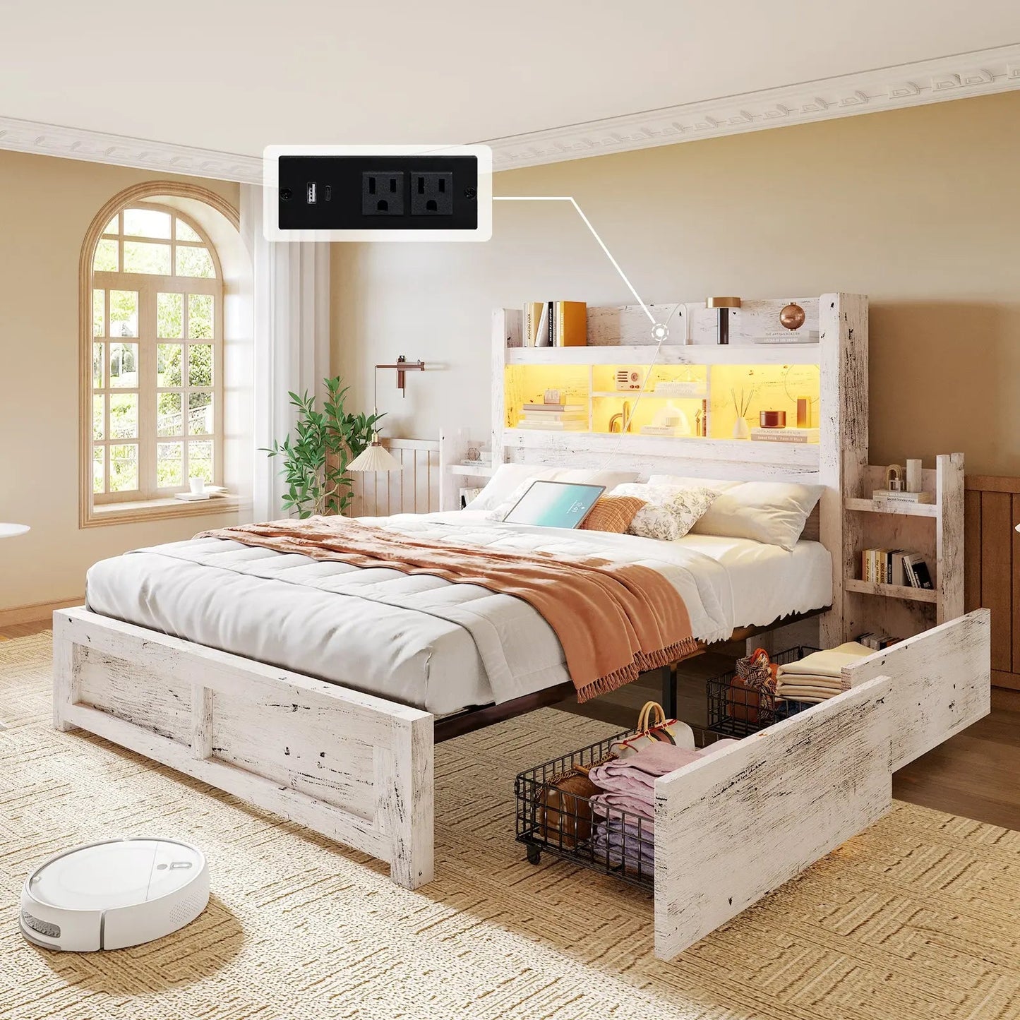 Cael Storage Bed Frame