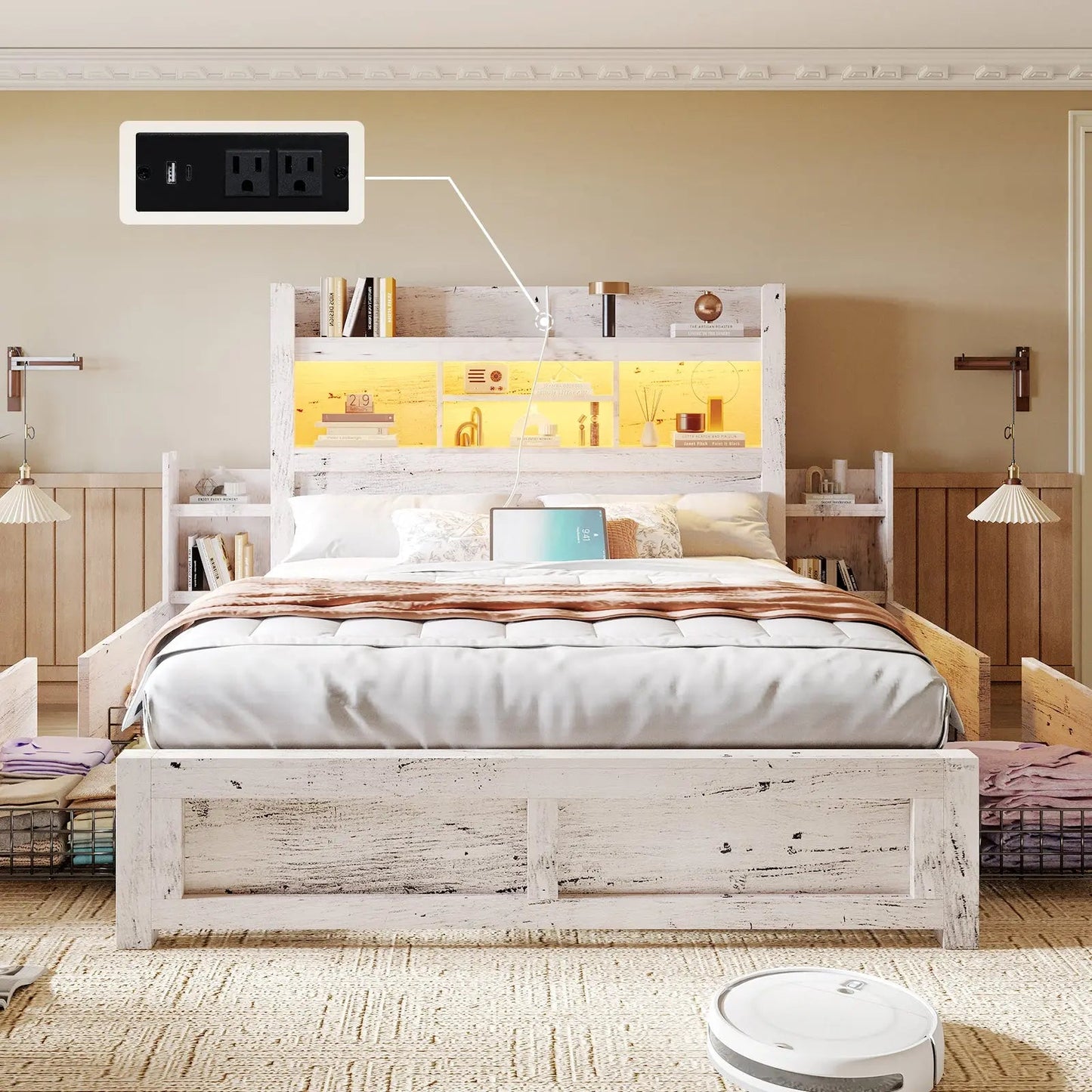 Cael Storage Bed Frame