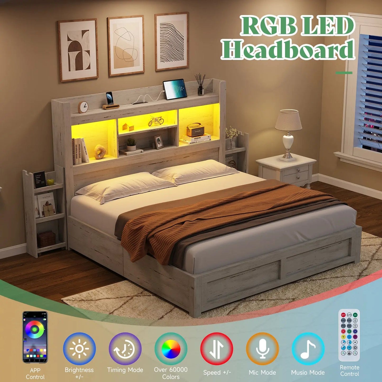 Cael Storage Bed Frame