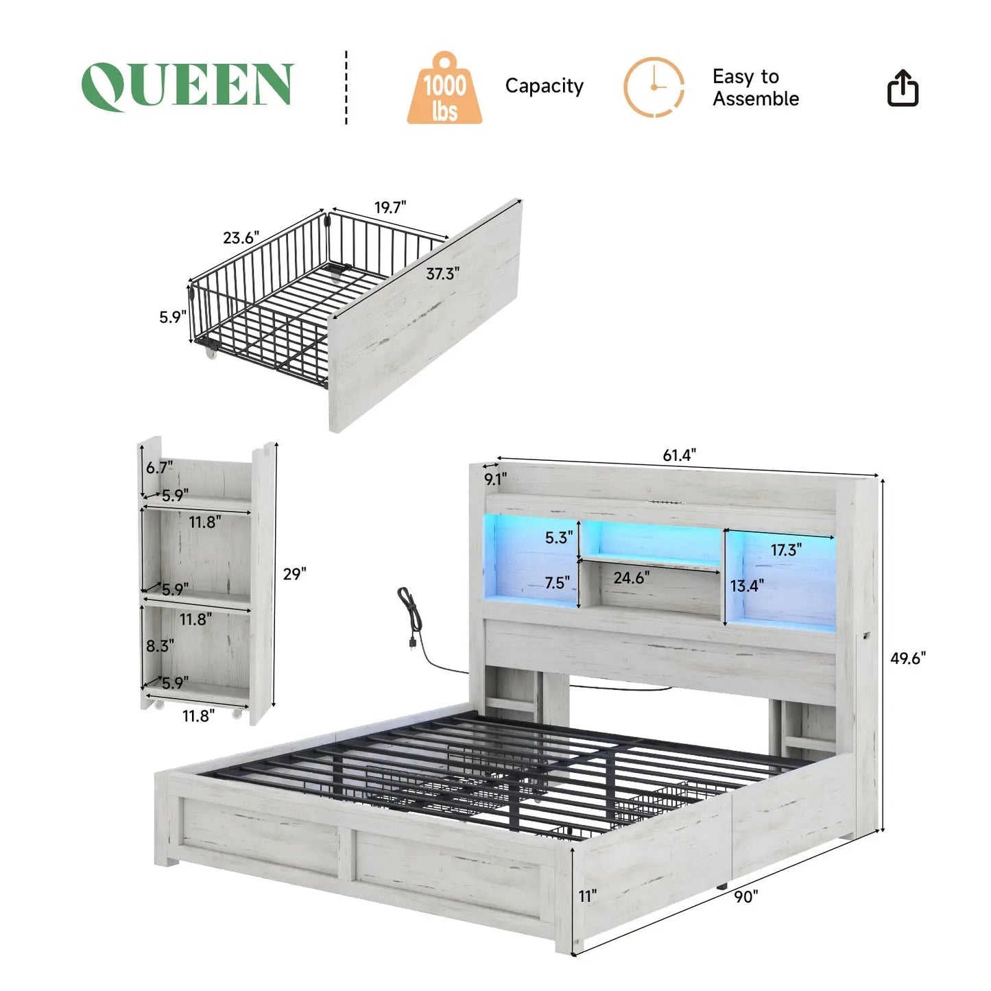 Cael Storage Bed Frame