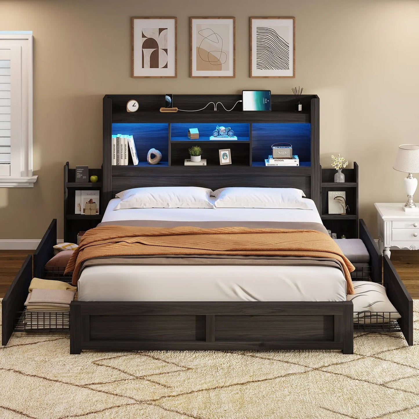 Cael Storage Bed Frame