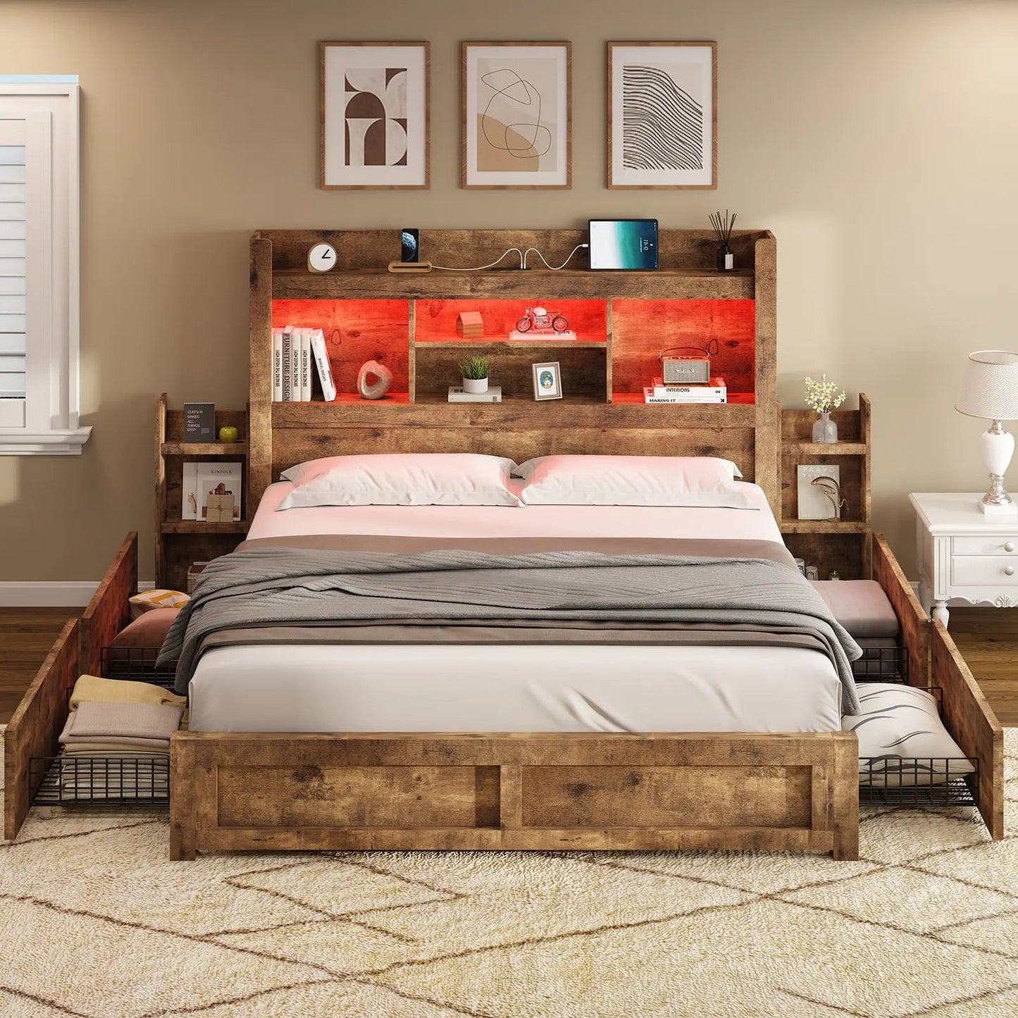 Cael Storage Bed Frame