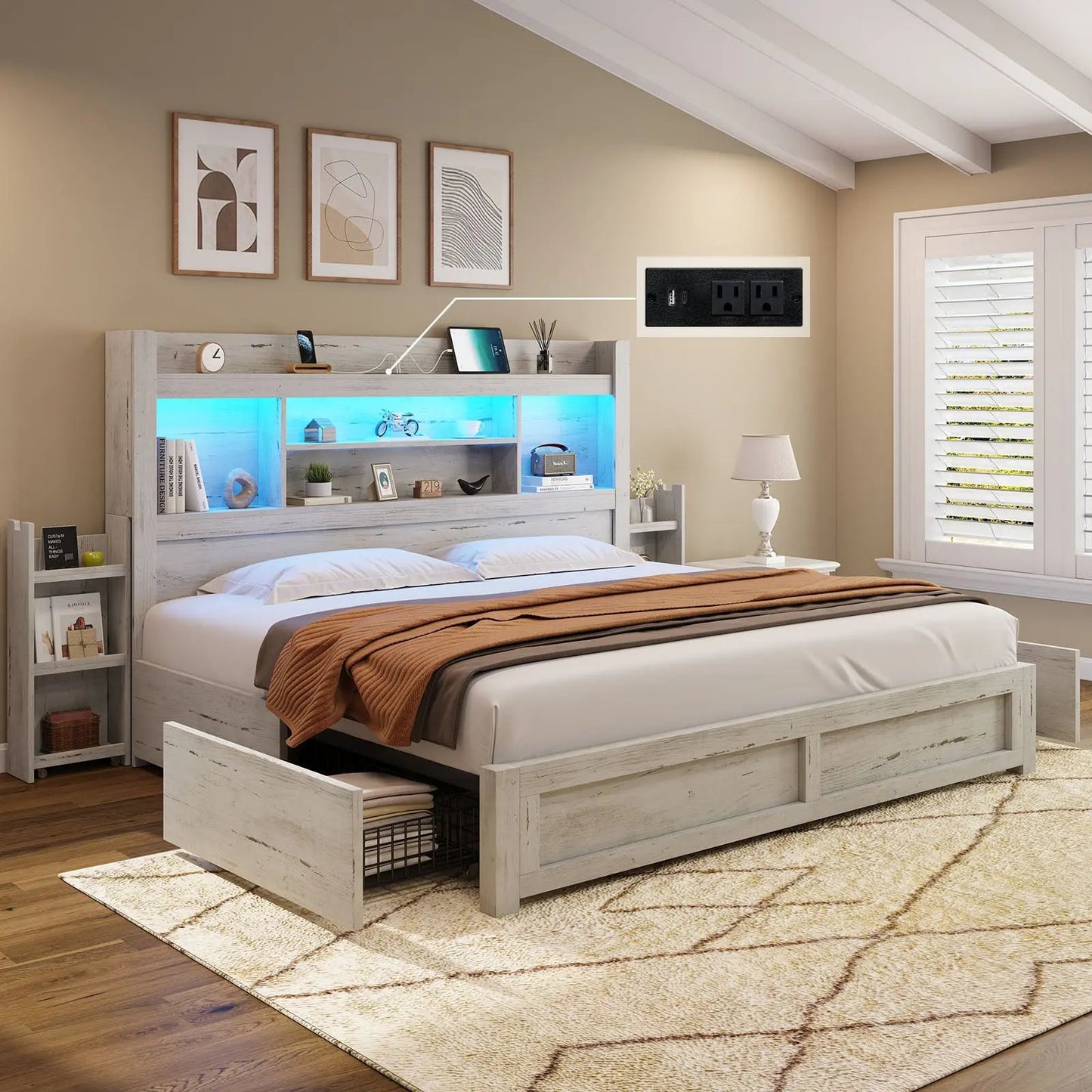 Cael Storage Bed Frame