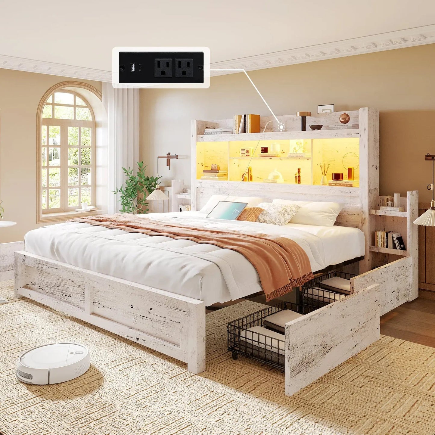 Cael Storage Bed Frame