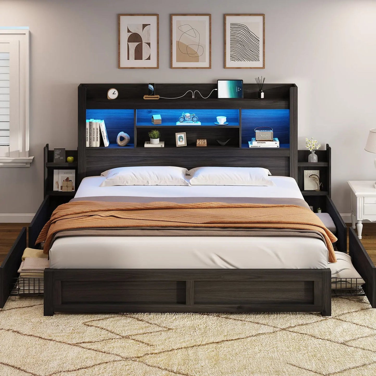 Cael Storage Bed Frame