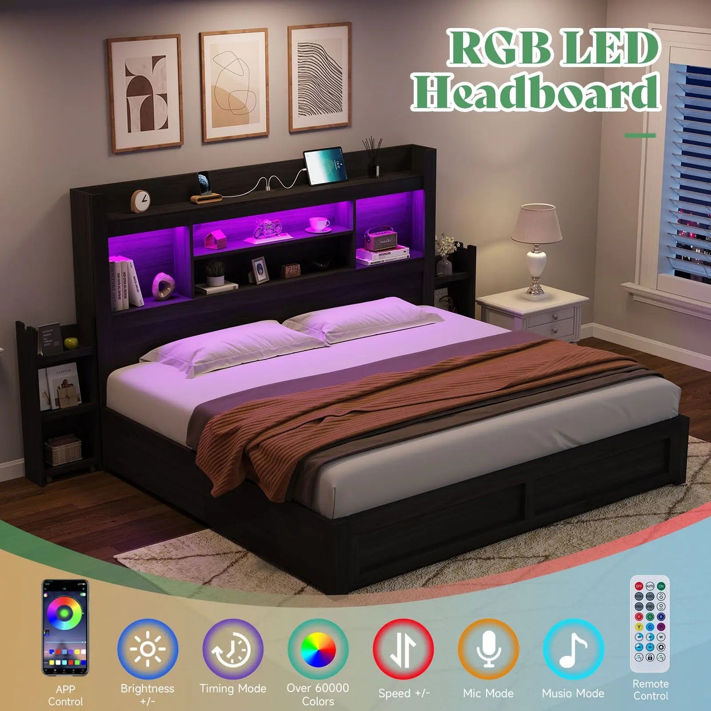 Cael Storage Bed Frame