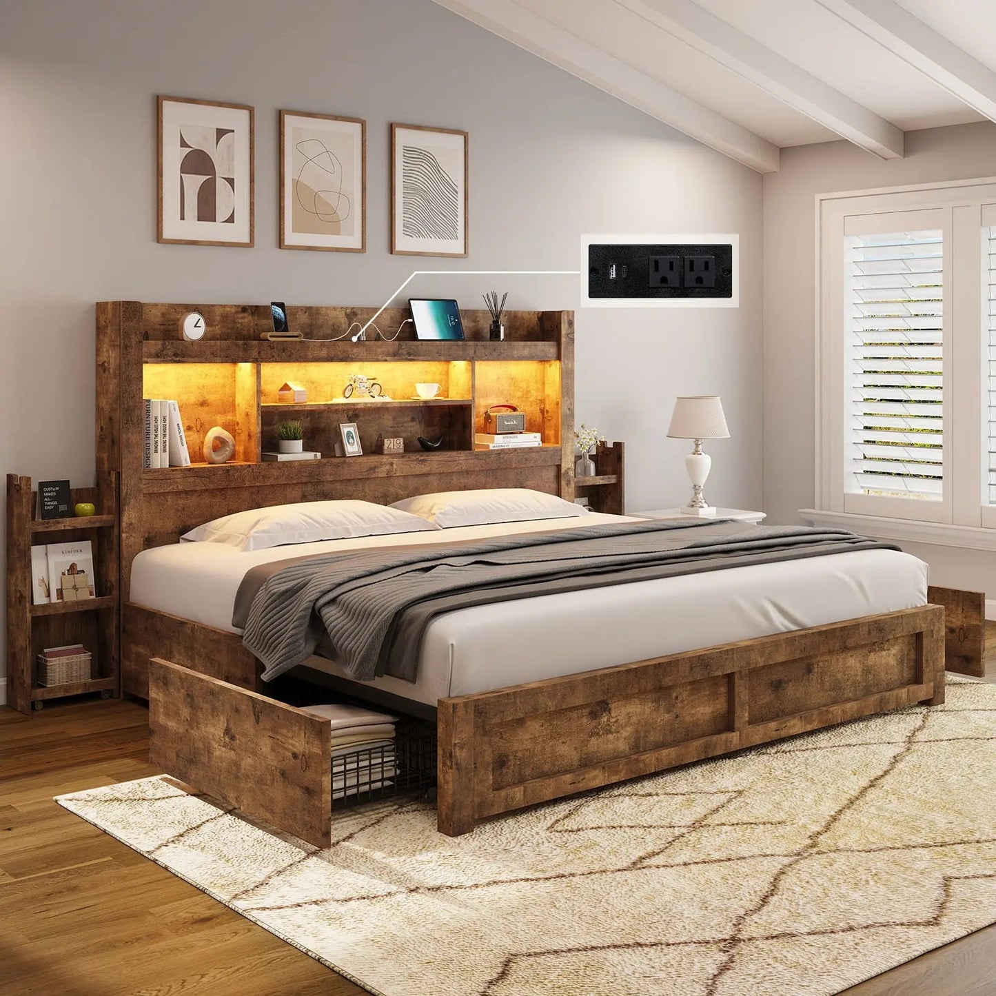 Cael Storage Bed Frame