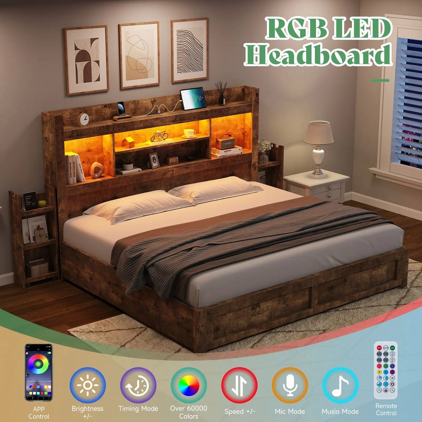 Cael Storage Bed Frame
