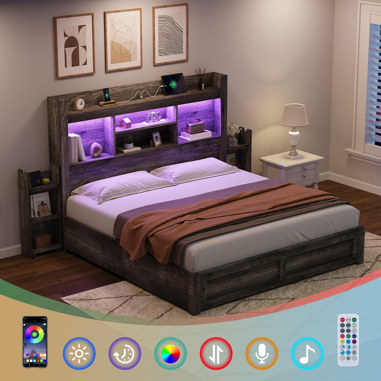 Cael Storage Bed Frame