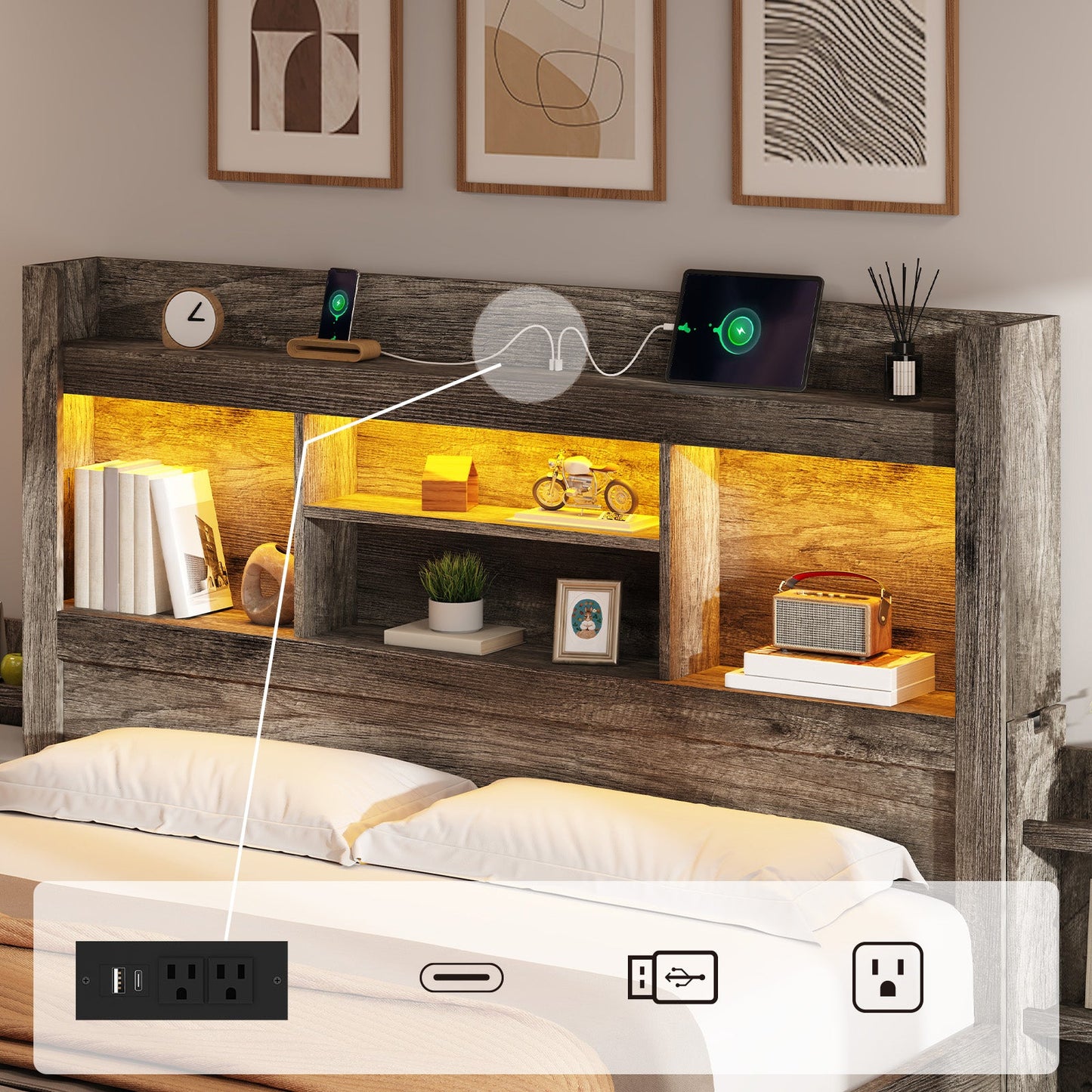 Cael Storage Bed Frame