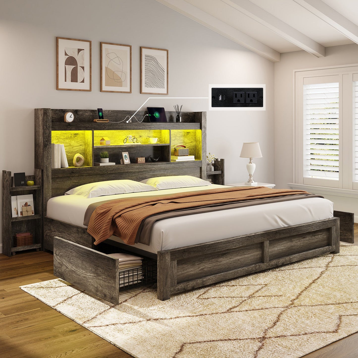 Cael Storage Bed Frame