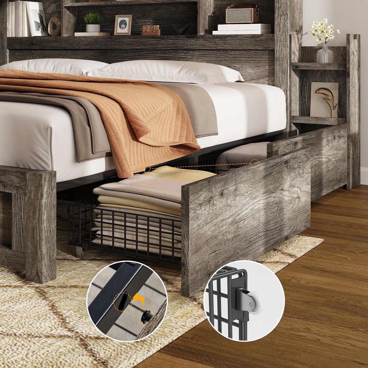 Cael Storage Bed Frame