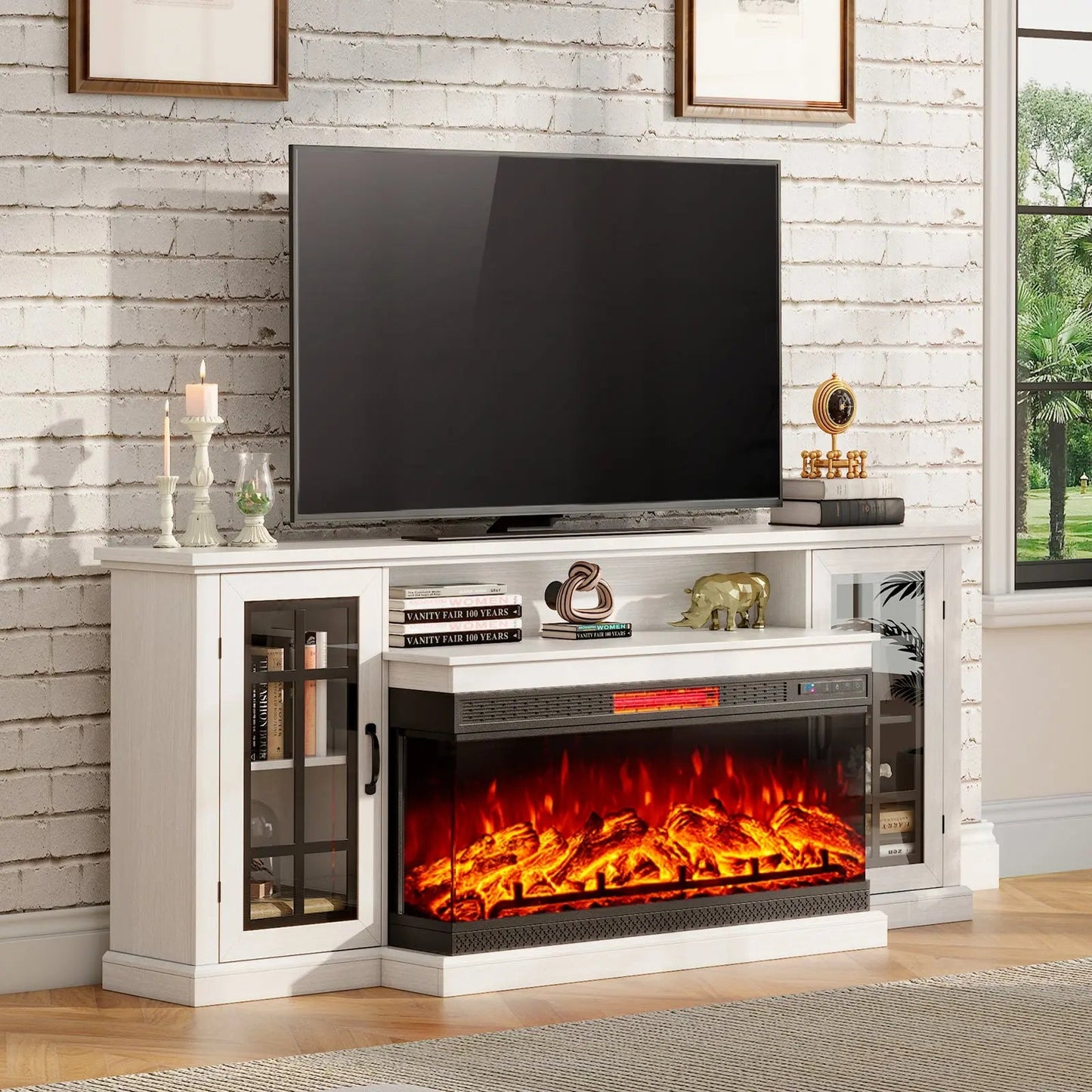 Panoply 75" Fireplace TV Stand