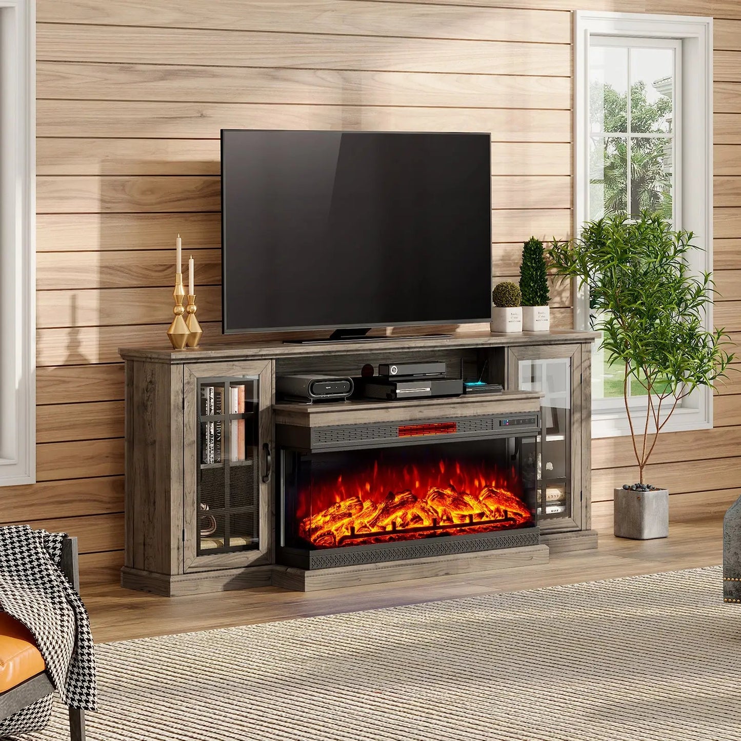 Panoply 75" Fireplace TV Stand