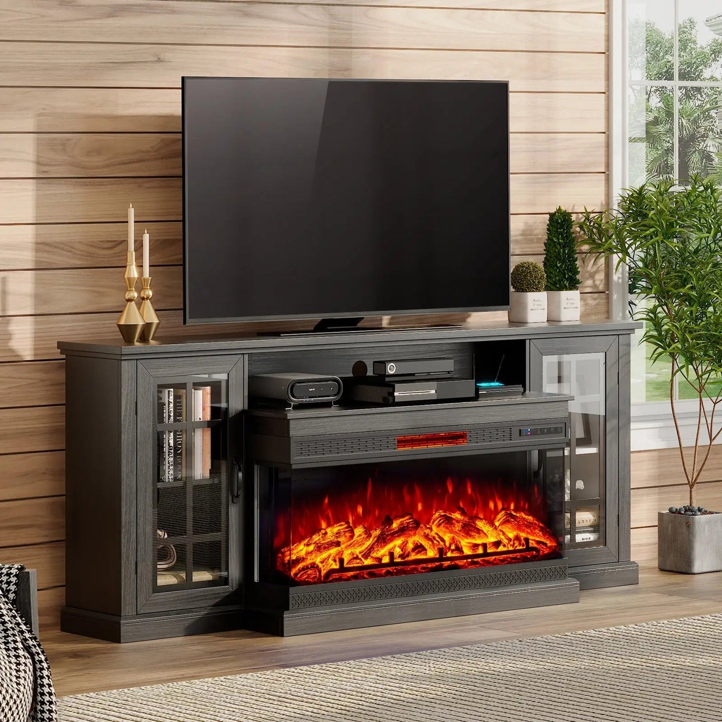 Panoply 75" Fireplace TV Stand