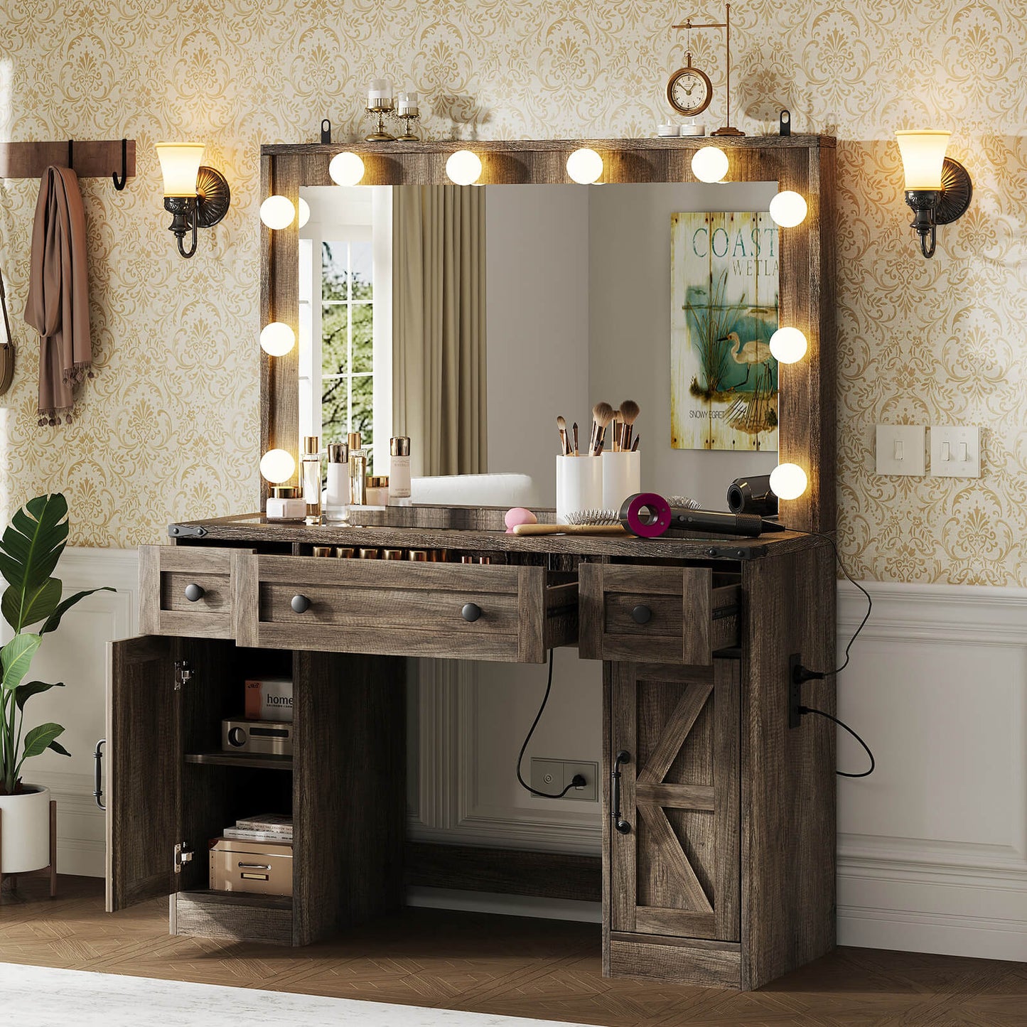 Ciren 43" Makeup Vanity