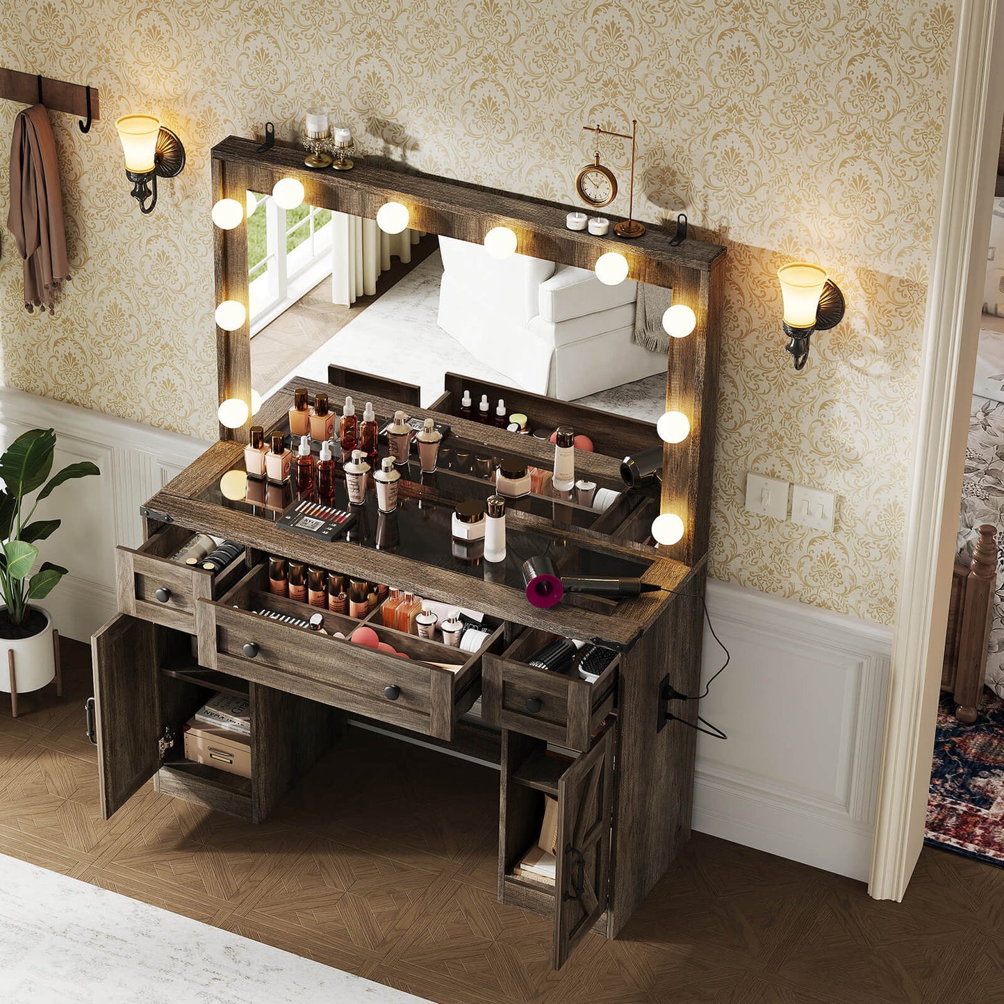 Ciren 43" Makeup Vanity